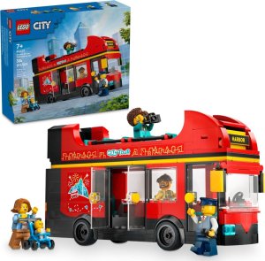 LEGO® City 60407 Červený dvoupodlažní vyhlídkový autobus