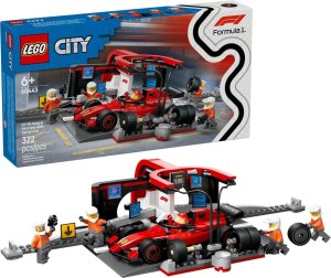 LEGO® City 60443 Zastávka v boxech F1® a personál s vozem Ferrari