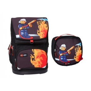Školní aktovka Lego City Fire Large  2-dílný set