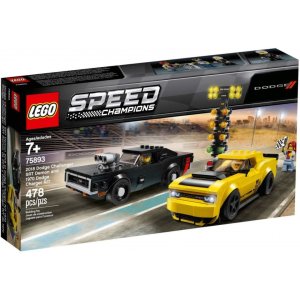 LEGO® Speed Champions 75893 2018 Dodge Challenger SRT Demon a 1970 Dodge Charger R/T