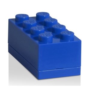 LEGO® Mini box 45x91x42 tmavě modrý